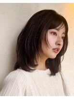 ルル 表参道(lulu.)&nbsp;メルティカラー ネビージュ チェリーブラウン ミニウルフ