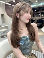 グロー 大宮(GLROW)&nbsp;韓国　レイヤーカット　くびれヘア　顔周り　haruhi