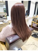 エミス バイ メルト 吉祥寺(emis by melt)&nbsp;【堀惠】ピンクベージュロングケアブリーチ吉祥寺髪質改善ツヤ髪