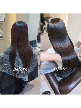 クオレア(CUOREA) 美髪ストレート縮毛矯正美シルエットロングヘア20代30代40代