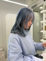 ガガ 心斎橋(GAGA)&nbsp;小顔◎ミニウルフ/ホワイトグレージュ/髪質改善/ハイトーン