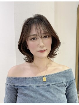 ロンドアベニール 北千住(Lond avenir) シースルーバング/顔周りカット/くびれボブ/髪質改善/北千住
