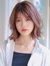 [石黒指名限定] 透明感ある美髪スタイル　カット+ケアカラー+トリートメント