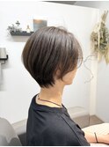 大人可愛い小顔ひし形ショートマッシュ　20代30代40代50代