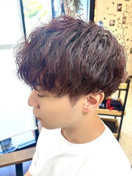 リベルテ(Liberte) ゆるふわソフトツイスパ×ボルドーカラー