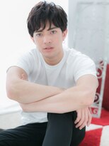 アルバハナレ 横浜(αlba HANARE)&nbsp;関内/髪質改善/チャコールグレー×マッシュフェザーパーマn