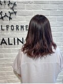 グラデーション　ピンクレッド