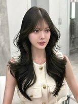 マウルルナ(MAEUL luna)&nbsp;韓国くびれ　レイヤーカット　前髪『MAEUL luna 桔川』