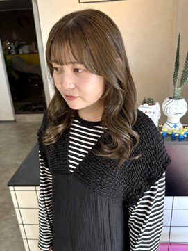 ナジック(749) ブリーチなしダブルカラー×オリーブベージュ