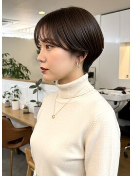 大人ショートボブ/マッシュショート/前髪あり/20代30代40代