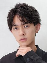 フィフスパーク(fifth PARK)&nbsp;渋谷メンズヘアfifthメンズパーマフェザーパーマ微分け毛流れ