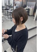 アッシュブラウン × 韓国風ショートボブ