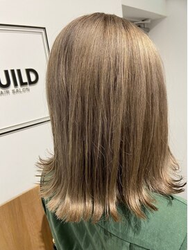 ギルド 東久留米店(GUILD) 透明感ベージュの外ハネミディアム