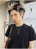 MEN’S HAIR/サーフカール/刈り上げセンターパート/ブリーチ