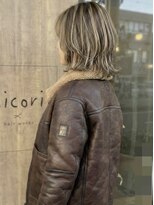 ニコリヘアワークス(nicori hair works)&nbsp;ミディアム×レイヤー×ハイライト1