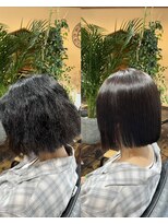 ジーワンヘアー(G1 HAIR) 【髪質改善 縮毛矯正】 さらさらタッセルボブ