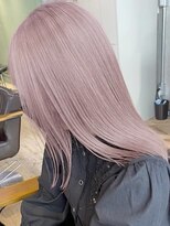 ムク 横浜店(muku)&nbsp;ダブルカラーピンクベージュベージュカラーケアブリーチレイヤー