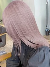 ムク 横浜店(muku)&nbsp;ダブルカラーピンクベージュベージュカラーケアブリーチレイヤー