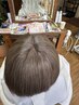 白髪も染まるオシャレ染め　　　￥9900→￥7920　　写真はグレイブラウン