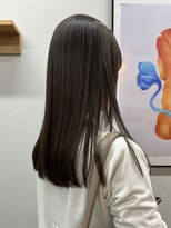 ヌープヘアーアイス(NUUP.hair ici)&nbsp;♪ ブリーチなしダブルカラー／オリーブベージュ/くびれレイヤー