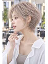 アーダーヘアサロン 森田店(ADER HAIR SALON)&nbsp;抜け感ショートウルフ×透明感ベージュカラー