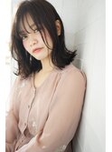 結べる長さの外ハネミディ♪
