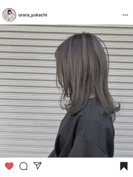 ビューティー サロン ウララ(Beauty Salon URARA) medium×layer×smoky ash