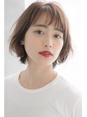 ショート×ばっさー風×ナチュラルベージュ...