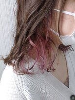 トムキャット(TOM CAT)&nbsp;インナーカラー チョコレートブラウン×ピンクアッシュ