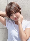 【THiRD 浅野】20代/30代/40代ピンクブラウンショート