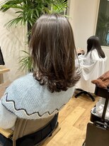リアントウキョウ(Lian.Tokyo)&nbsp;【重山】暗髪ロブヘアエギョモリシースルーバングバッサリミディ