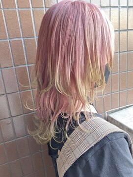 リアイス(Re:ICE) ミルキーピンクイエローグリーンポイントカラーミディアムウルフ