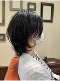 Aライン ウルフ ゆるカール