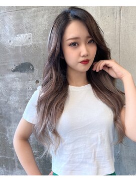 ガルボヘアー 名古屋栄店(garbo hair) ギャル ロング グラデーション ベージュ