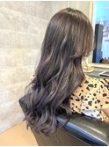 ラベンダーグレージュ×グラデーション