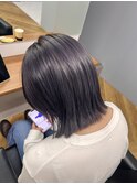 ラベンダー グレージュ ブリーチ 冬 グレー 髪質改善 三宮