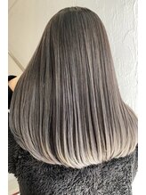 【バレイヤージュ】カット+バレイヤージュカラー+ベースTR￥13400