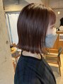 アオゾラヘアーカミノウラ(AOZORA HAIR kaminoura) 切りっぱなしボブ☆スタイリングも楽チンでオシャレ感も◎[ボブ]