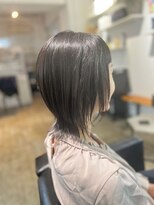 ツムグ 代官山店(TUMUGU)&nbsp;30代40代50代×グレージュカラー白髪ぼかし×小顔ミディ代官山