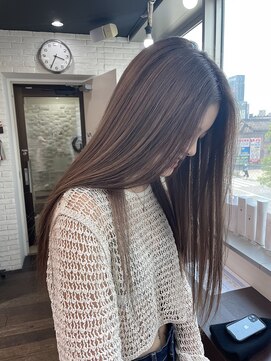 ミリ 奈良店(mm) べージュ/透明感カラー/韓国/髪質改善/奈良駅/奈良/近鉄奈良