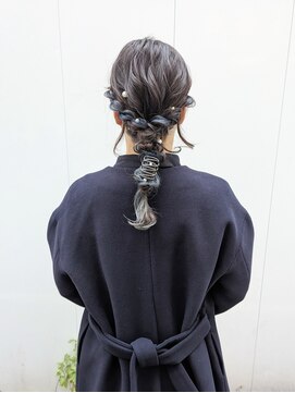 ヒカリス 東三国(HIKARIS) 笑顔溢れる結婚式アレンジ/ヘアセット/編みおろし/アレンジ