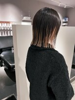 ヘアーエスクールシーユー 枚方T-SITE店(hair S.COEUR×Cu) 切りっぱなしボブ/ストレートボブ/ヘイリーボブ/ハイライトカラ