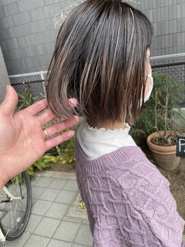 アリ 葛西店(ALi) ボブ×ハイライト|葛西縮毛矯正|葛西髪質改善|葛西白髪ぼかし