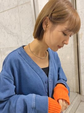 ヨー(Yoh-) 【ぷつっとボブ/中里千尋】ミルクティー/切りっぱなし