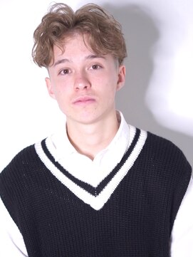 アッドバイケーツー 心斎橋(add by k-two Men's) 癖毛風パーマ×センタースタイル★攻めたカジュアルヘア