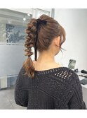 ポニーテールアレンジ