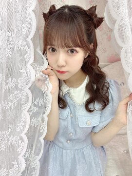 リルミー(Lilme) 透色ドロップ佐倉なぎちゃん＊立体リボンハーフツイン＊まゆ