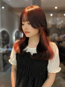 ジーナ 梅田茶屋町(Zina) 髪質改善＊顔回りポイントカラーロング＊美髪【Zina梅田茶屋町】