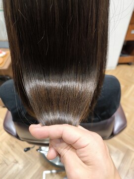 オラ ボーテ(Aura Beaute) 酸熱トリートメントオリーブグレージュロング