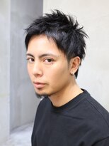 ルーツ(ROOTS)&nbsp;浮かせバングの黒髪ショート